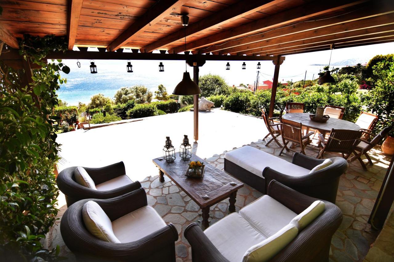 Blue Bay View - Beach House Vathirrevma Ngoại thất bức ảnh