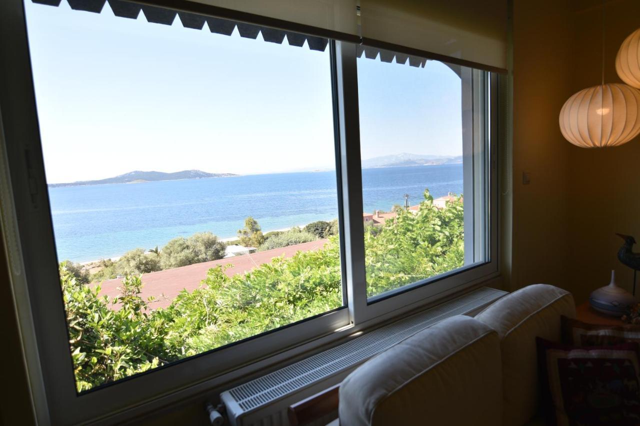 Blue Bay View - Beach House Vathirrevma Ngoại thất bức ảnh