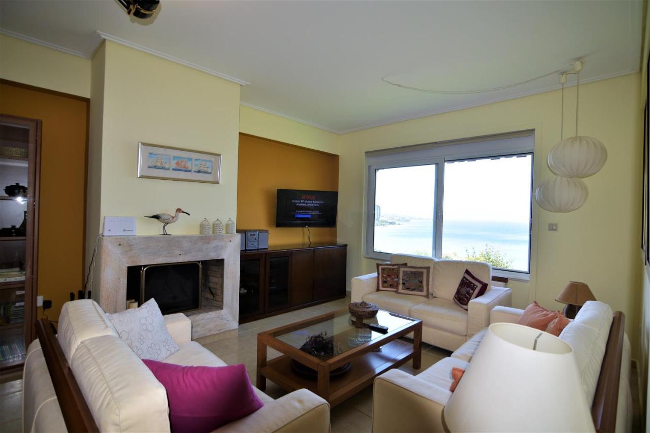 Blue Bay View - Beach House Vathirrevma Ngoại thất bức ảnh