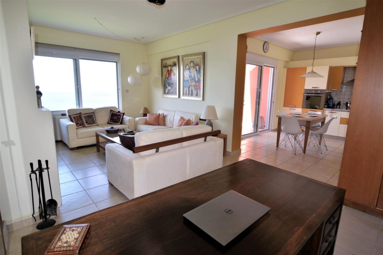 Blue Bay View - Beach House Vathirrevma Ngoại thất bức ảnh
